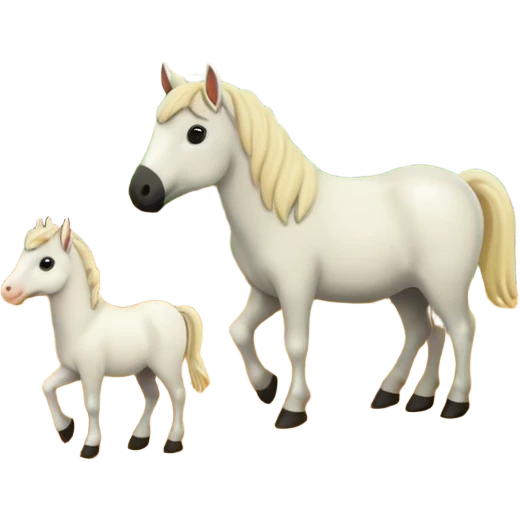 Equinos, fazenda, gado, ração  emoji