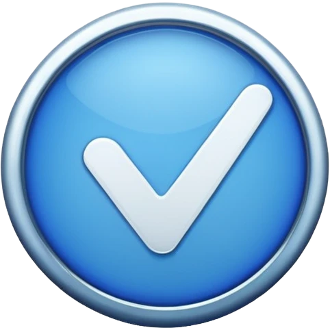 Create a Blue Tick Verified badge emoji