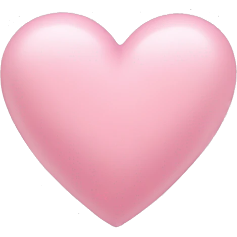 Light pink heart emoji  emoji