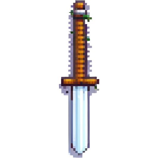 a sword, pixel art style emoji