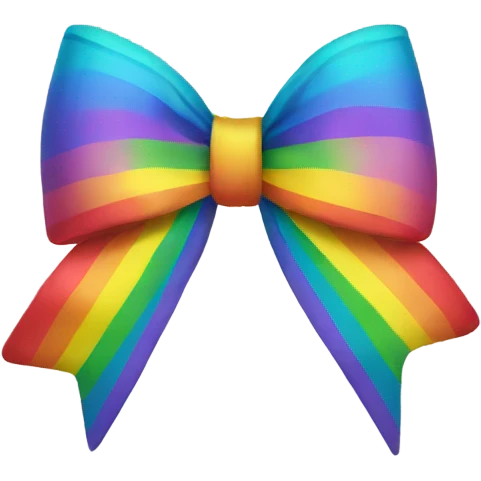 Rainbow bow  emoji