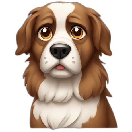 Grumpy Aussie dog emoji