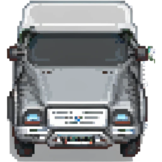 black and gray truck emoji