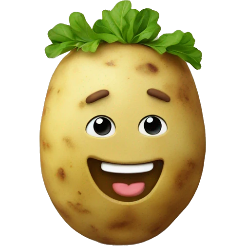 Potatoes are smiling emoji