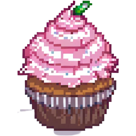 cupcake with pink icing emoji
