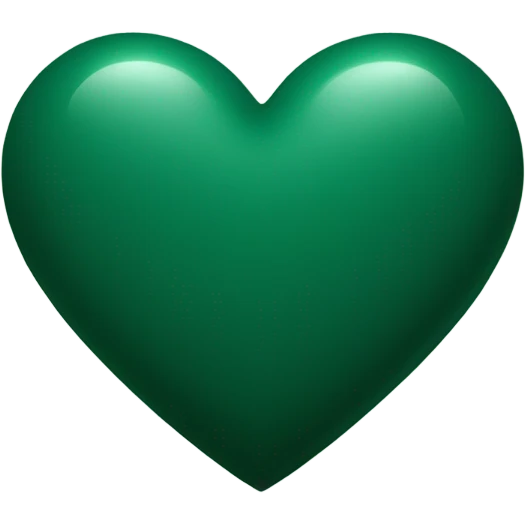 dark green heart emoji