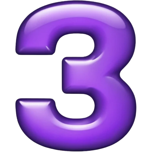 number one purple and black emoji