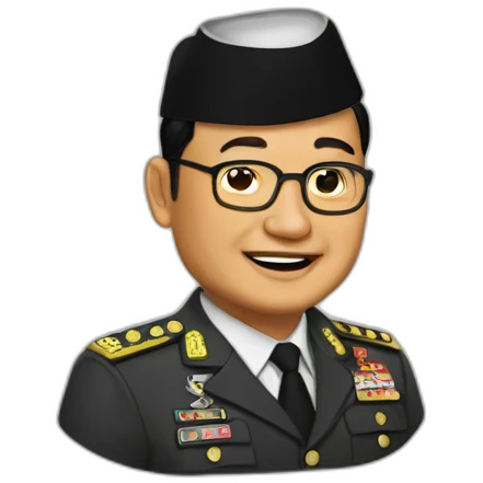 prabowo snabbing anies baswedan emoji
