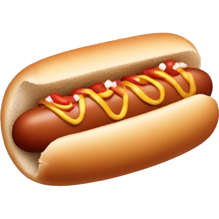 Hot dog emoji