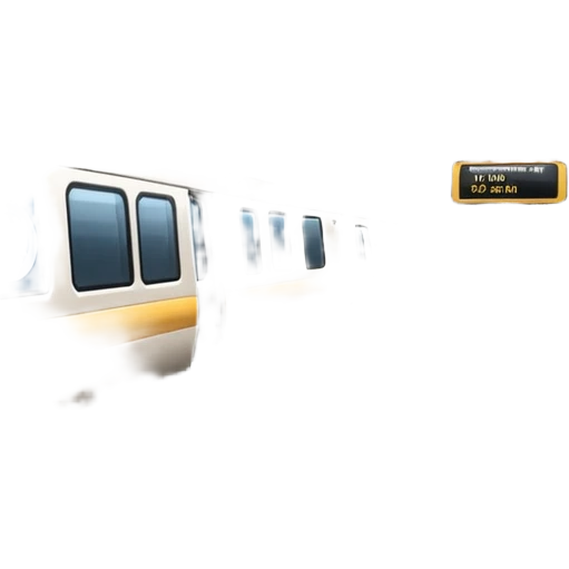 underground metro platform with train and signs, no text emoji