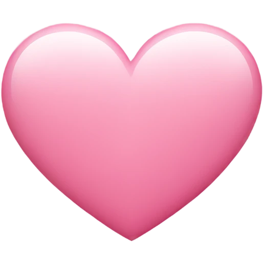 Pink heart emoji