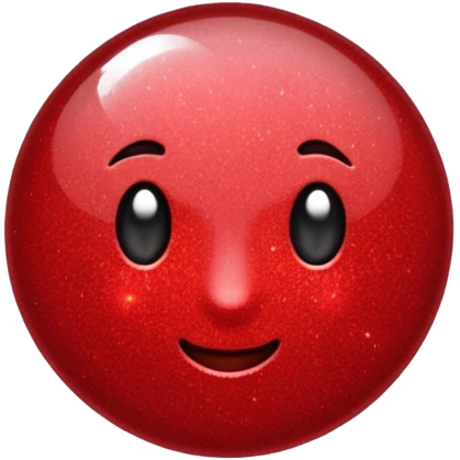 red glitter tick emoji