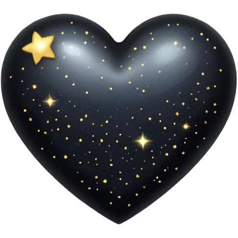 black heart with sparkles emoji