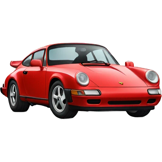Red Porsche car  emoji
