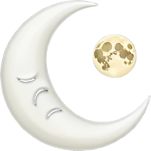 Genarate me a emoji of Dark mode moon in  emoji