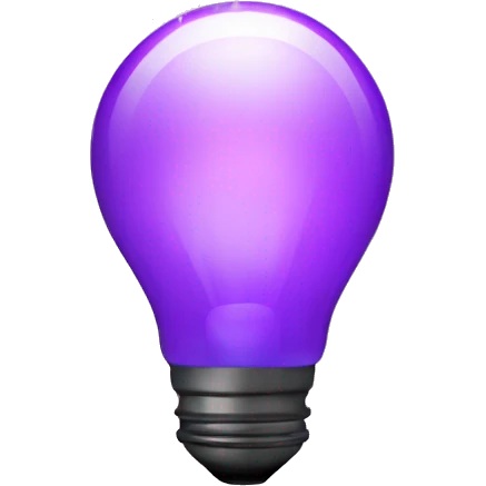 purple light shining upward emoji