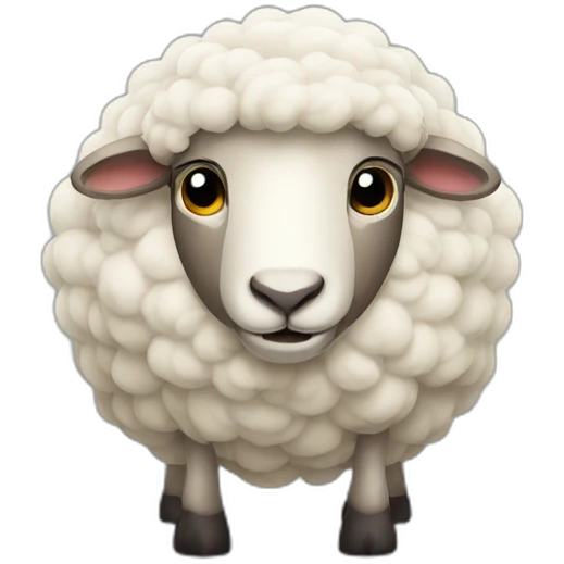 strong sheep emoji