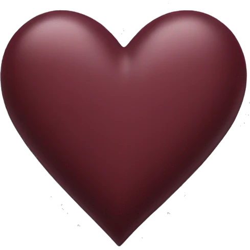 maroon heart emoji