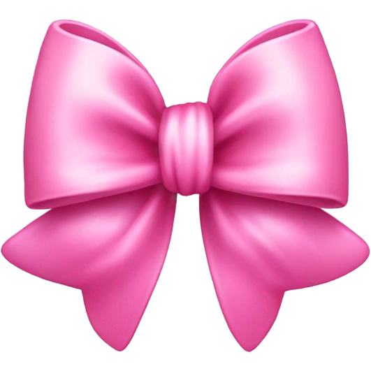 Cute pink bow emoji