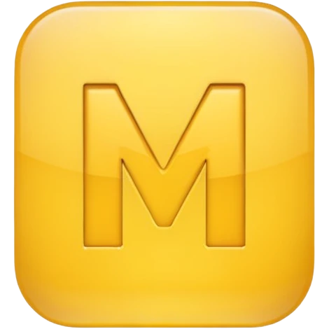 Create an emoji of the M of McDonald's emoji