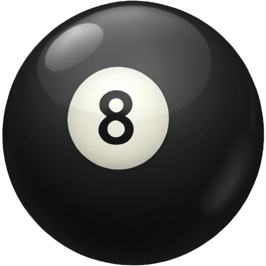 eight ball (billards) emoji