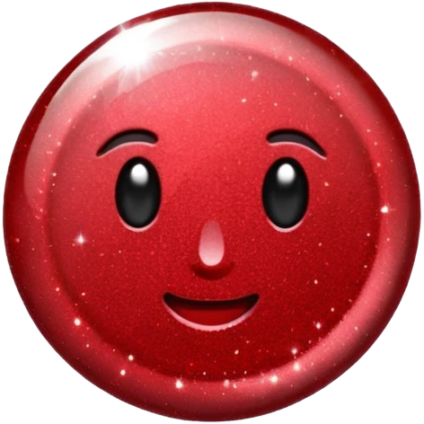 glitter red pin emoji
