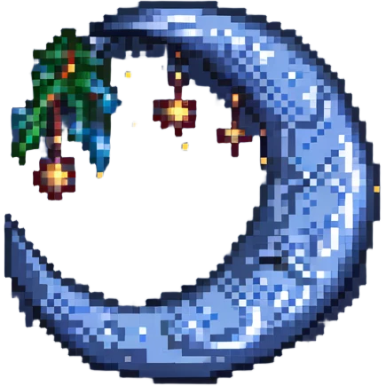 moon with little stars emoji