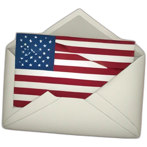 letter with us flag emoji
