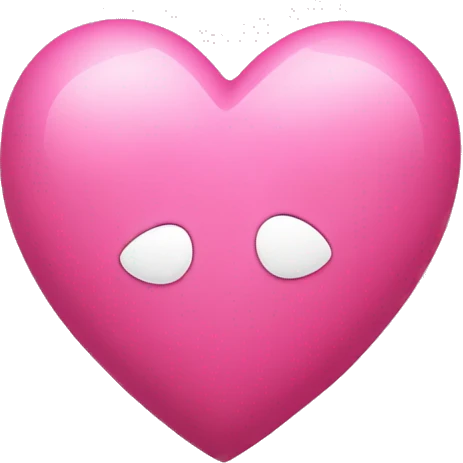Pink heart boule facette emoji