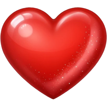 Red heart with sparkles emoji