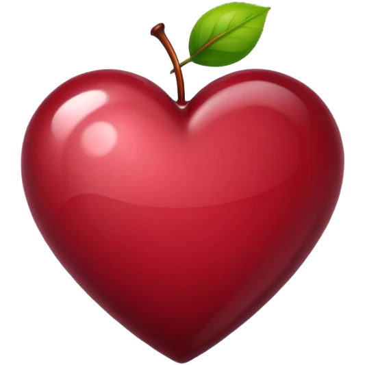 cherry color bordeux heart emoji