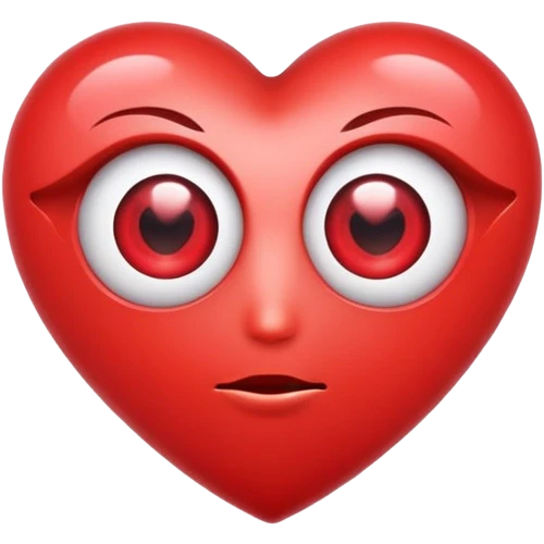 Heart with en eye emoji