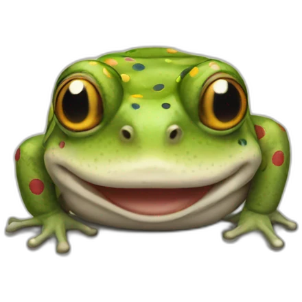 Toad like a clown emoji