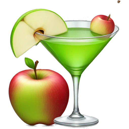 Apple martini emoji