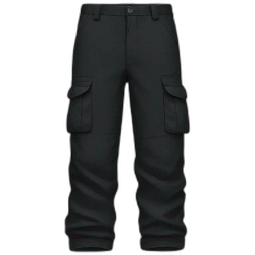 A black cargo pant emoji