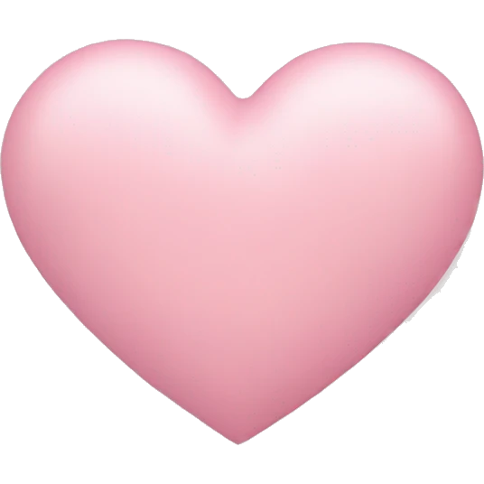 Pastel pink heart emoji