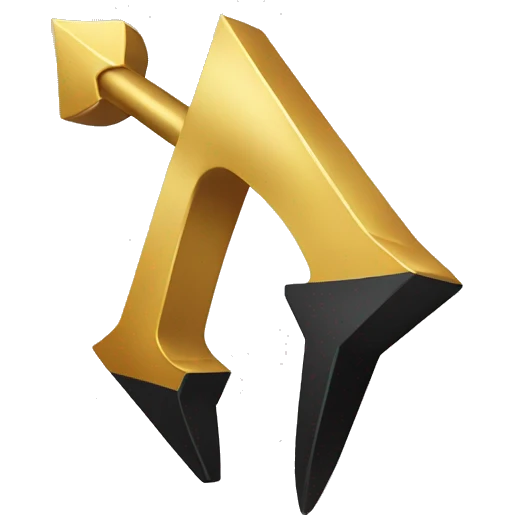 gold arrow with black outline pointing up emoji