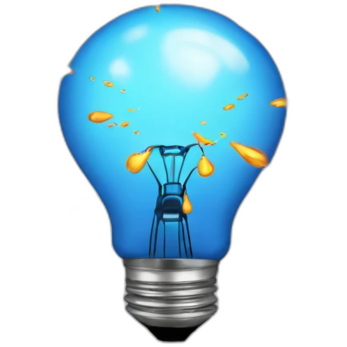 lightbulb exploding emoji