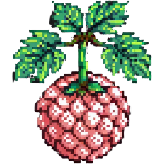 lychee fruit, detailed pixel art emoji