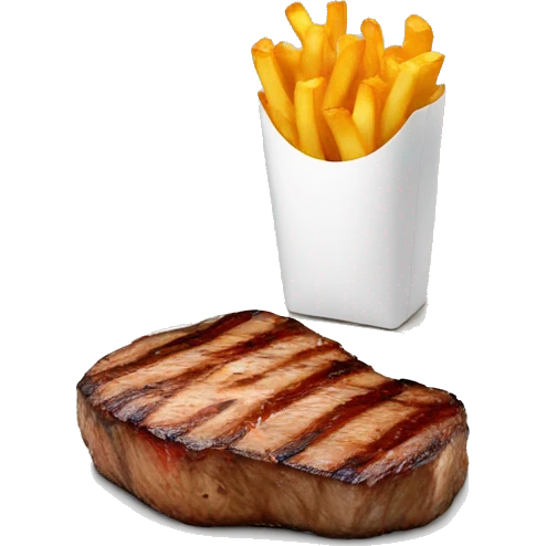Steak and fries emoji