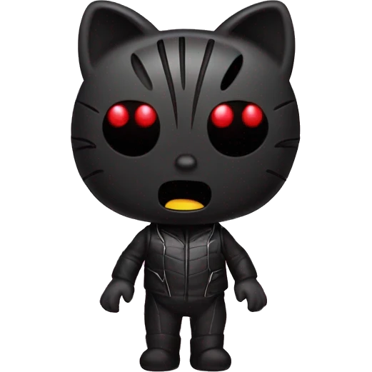 Spyder man and black hello kitty emoji
