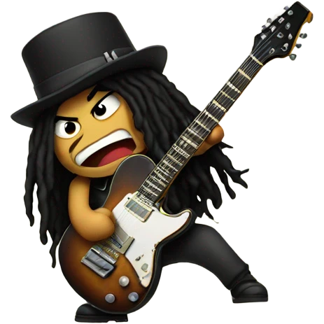guitarist slash  shouts emoji