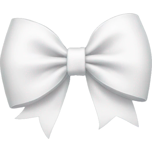 White bow  emoji