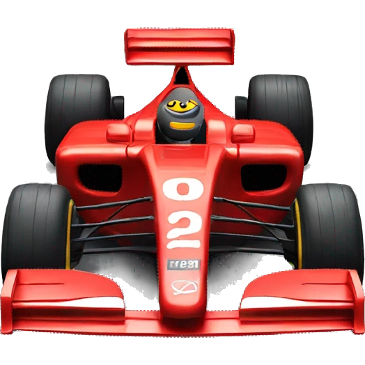 Red formula 1 car emoji