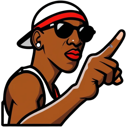 Dennis Rodman, middle finger emoji