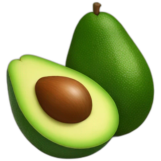 Avocado with smeil emoji
