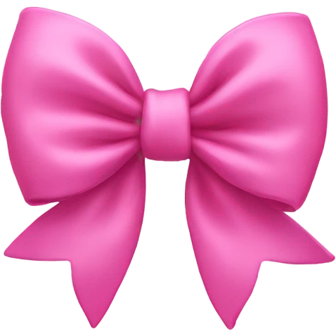 pink bow emoji