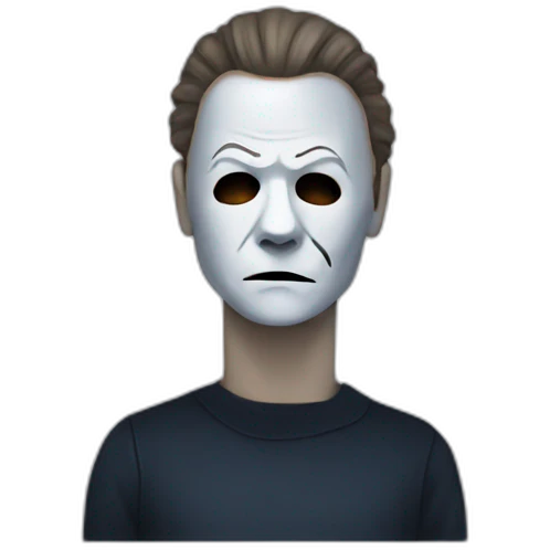 Michael myers creepy emoji