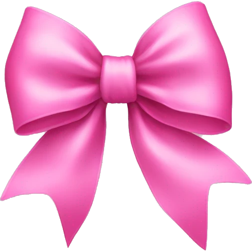 Pink bow emoji