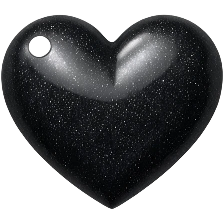 heart with black glitter emoji